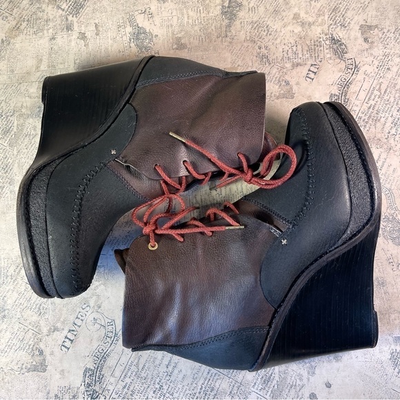 rag & bone Odval Two-Tone Desert Wedge Boots - Picture 6 of 11